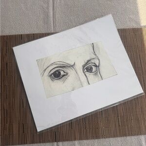 Print of Pablo Picasso’s eyes